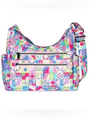 Lug Camper SE Crossbody Bag Small World Multi Disney Print